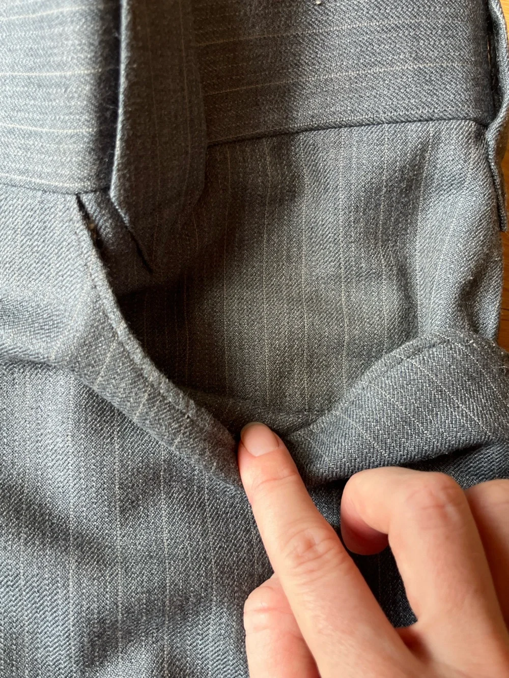 Men's Vintage Western Three-Piece Suit, Blueish-Gray